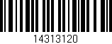 Código de barras (EAN, GTIN, SKU, ISBN): '14313120'