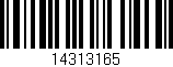 Código de barras (EAN, GTIN, SKU, ISBN): '14313165'