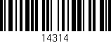 Código de barras (EAN, GTIN, SKU, ISBN): '14314'