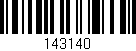 Código de barras (EAN, GTIN, SKU, ISBN): '143140'