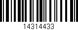 Código de barras (EAN, GTIN, SKU, ISBN): '14314433'