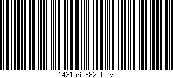 Código de barras (EAN, GTIN, SKU, ISBN): '143156_882_0_M'