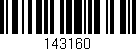 Código de barras (EAN, GTIN, SKU, ISBN): '143160'