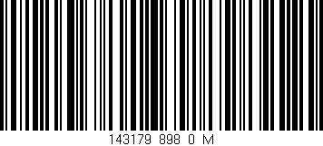 Código de barras (EAN, GTIN, SKU, ISBN): '143179_898_0_M'