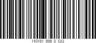 Código de barras (EAN, GTIN, SKU, ISBN): '143181_898_0_GG'