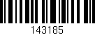 Código de barras (EAN, GTIN, SKU, ISBN): '143185'
