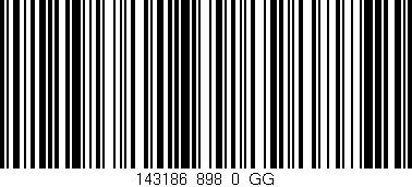 Código de barras (EAN, GTIN, SKU, ISBN): '143186_898_0_GG'