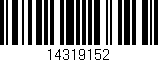 Código de barras (EAN, GTIN, SKU, ISBN): '14319152'