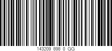 Código de barras (EAN, GTIN, SKU, ISBN): '143209_898_0_GG'