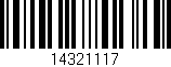Código de barras (EAN, GTIN, SKU, ISBN): '14321117'