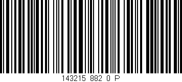 Código de barras (EAN, GTIN, SKU, ISBN): '143215_882_0_P'