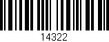 Código de barras (EAN, GTIN, SKU, ISBN): '14322'
