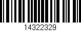 Código de barras (EAN, GTIN, SKU, ISBN): '14322329'