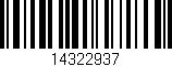 Código de barras (EAN, GTIN, SKU, ISBN): '14322937'