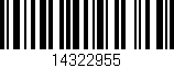 Código de barras (EAN, GTIN, SKU, ISBN): '14322955'