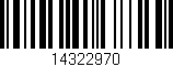 Código de barras (EAN, GTIN, SKU, ISBN): '14322970'