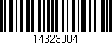 Código de barras (EAN, GTIN, SKU, ISBN): '14323004'