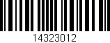 Código de barras (EAN, GTIN, SKU, ISBN): '14323012'