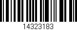 Código de barras (EAN, GTIN, SKU, ISBN): '14323183'
