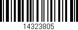 Código de barras (EAN, GTIN, SKU, ISBN): '14323805'