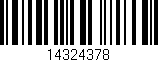 Código de barras (EAN, GTIN, SKU, ISBN): '14324378'