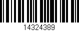 Código de barras (EAN, GTIN, SKU, ISBN): '14324389'