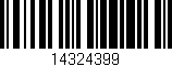 Código de barras (EAN, GTIN, SKU, ISBN): '14324399'