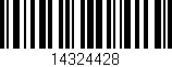 Código de barras (EAN, GTIN, SKU, ISBN): '14324428'