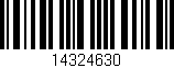 Código de barras (EAN, GTIN, SKU, ISBN): '14324630'