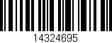 Código de barras (EAN, GTIN, SKU, ISBN): '14324695'