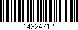 Código de barras (EAN, GTIN, SKU, ISBN): '14324712'