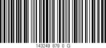 Código de barras (EAN, GTIN, SKU, ISBN): '143249_879_0_G'