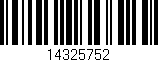 Código de barras (EAN, GTIN, SKU, ISBN): '14325752'