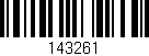 Código de barras (EAN, GTIN, SKU, ISBN): '143261'