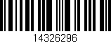 Código de barras (EAN, GTIN, SKU, ISBN): '14326296'