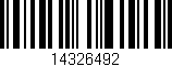 Código de barras (EAN, GTIN, SKU, ISBN): '14326492'