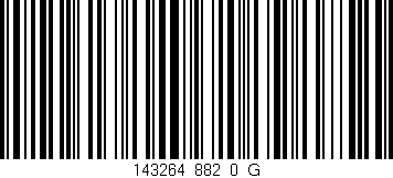 Código de barras (EAN, GTIN, SKU, ISBN): '143264_882_0_G'