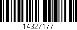 Código de barras (EAN, GTIN, SKU, ISBN): '14327177'