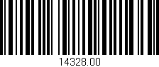 Código de barras (EAN, GTIN, SKU, ISBN): '14328.00'
