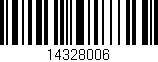 Código de barras (EAN, GTIN, SKU, ISBN): '14328006'
