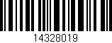 Código de barras (EAN, GTIN, SKU, ISBN): '14328019'