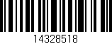 Código de barras (EAN, GTIN, SKU, ISBN): '14328518'
