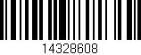 Código de barras (EAN, GTIN, SKU, ISBN): '14328608'