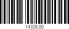 Código de barras (EAN, GTIN, SKU, ISBN): '14329.00'