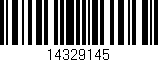 Código de barras (EAN, GTIN, SKU, ISBN): '14329145'