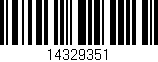 Código de barras (EAN, GTIN, SKU, ISBN): '14329351'