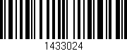 Código de barras (EAN, GTIN, SKU, ISBN): '1433024'
