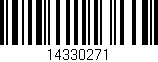 Código de barras (EAN, GTIN, SKU, ISBN): '14330271'