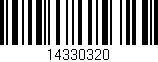 Código de barras (EAN, GTIN, SKU, ISBN): '14330320'