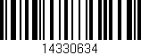 Código de barras (EAN, GTIN, SKU, ISBN): '14330634'